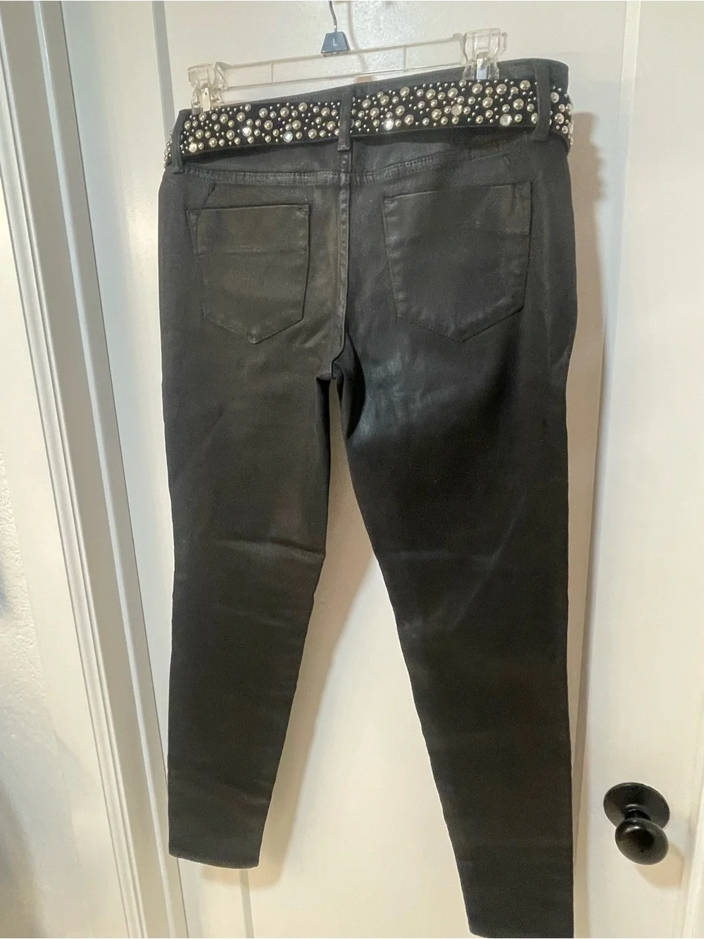 MOSSIMO Black Denim Legging Women's Size 6, NEW!